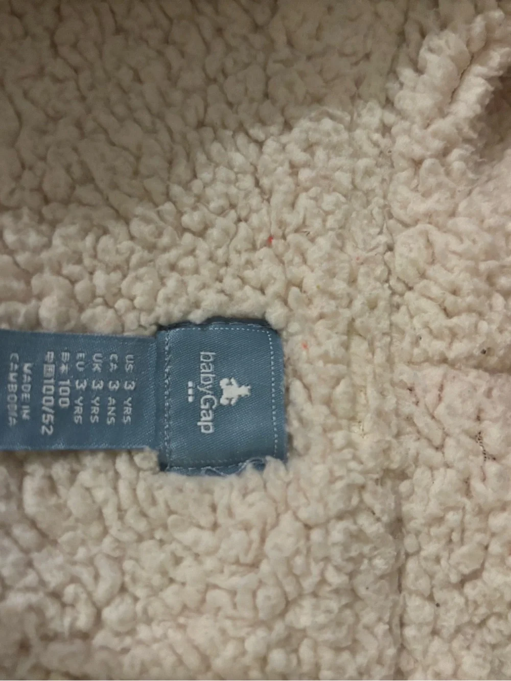 Baby GAP 3T Teddy Bear Sherpa Fleece Zip Hoodie Red tomato sauce 00s Y2K